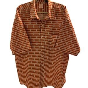 ENYCE BRAND VINTAGE SHORT SLEEVE SHIRT POLYESTER BIG & TALLBUTTON UP MEN'S XXXL